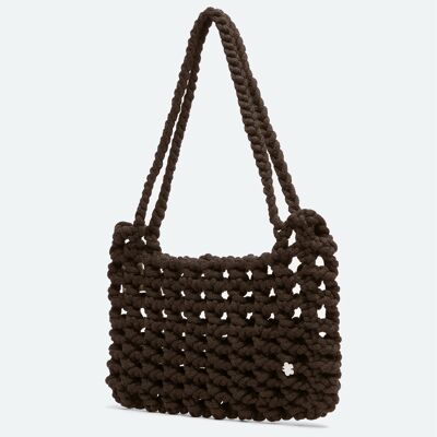 Sac à Main MILEY Crochet : Chocolat