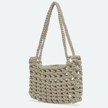 Sac à main en crochet MILEY : Capuccino 1