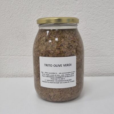 Trito di olive verdi 900 g