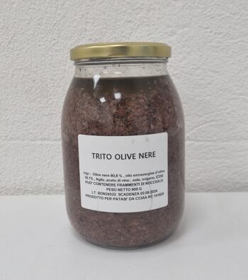 Olives noires hachées 900 g