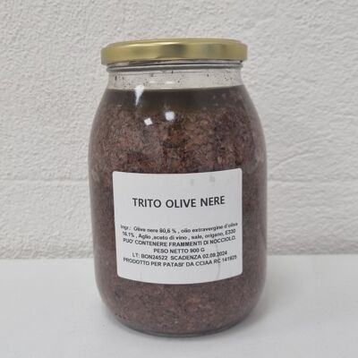 Trito di olive nere 900 g