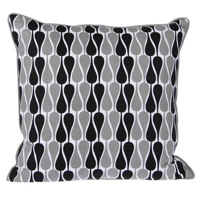 Decorative pillow - Gray & black seeds 50x50