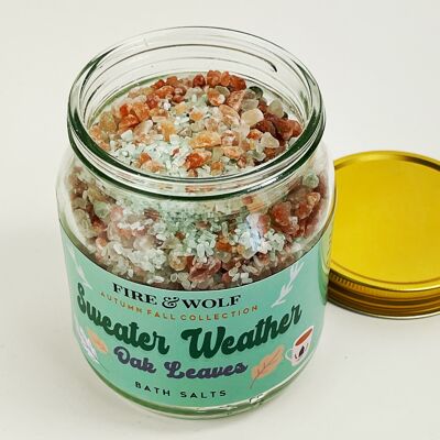 Sweater Weather Oak Moss and Leaves | Autumn Bath Salts