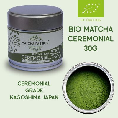 Organic Matcha Ceremonial 30g can