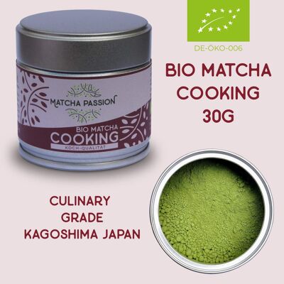 Organic Matcha Cooking 30g can