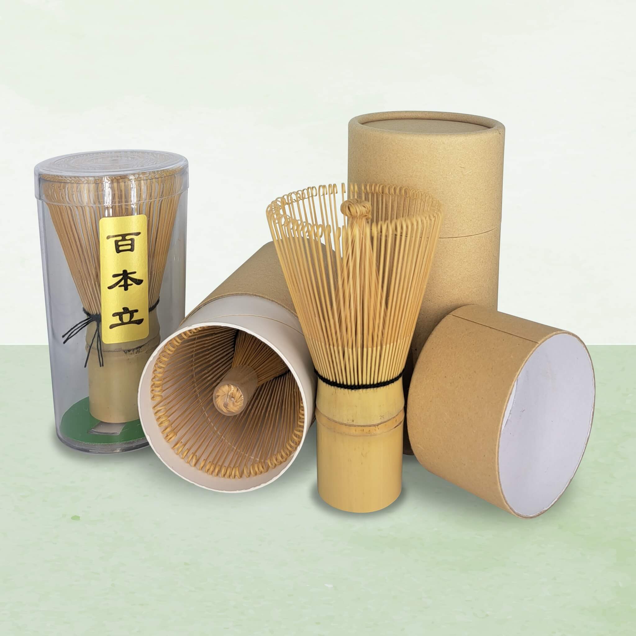 Matcha Whisk (Chasen) - 100 bristles - Bamboo, white or purple