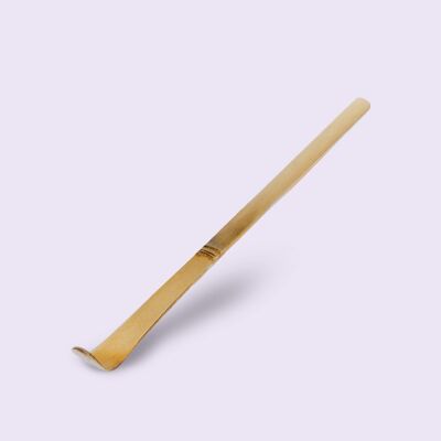 Cucchiaio per matcha Chashaku in bambù bianco