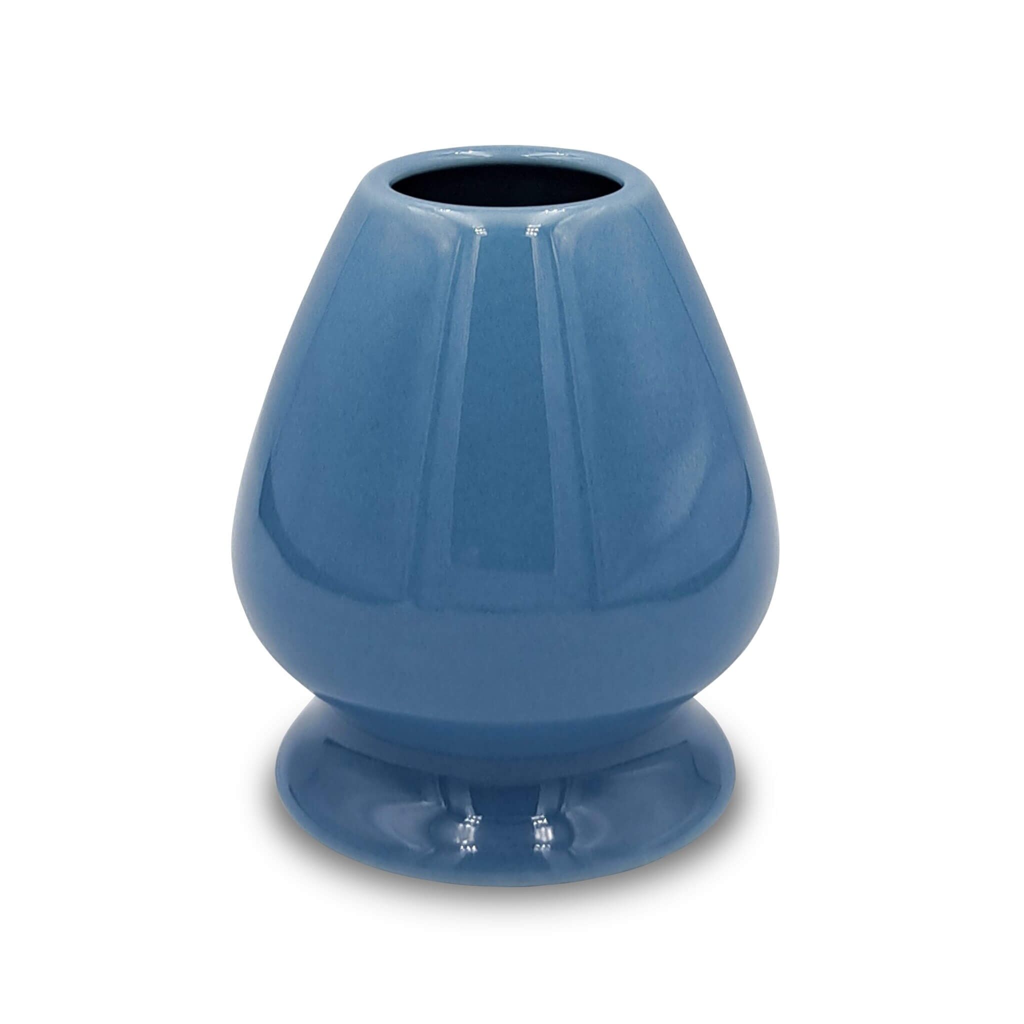 Matcha Besen Halter Kusenaoshi Blau aus Keramik