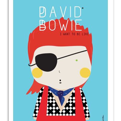 Kunstplakat - David Bowie - Ninasilla W18173-A3