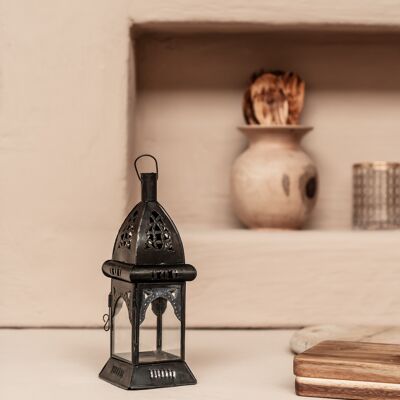 Lantern small square black