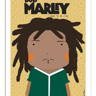 Cartel del arte - Bob Marley - Ninasilla-A3