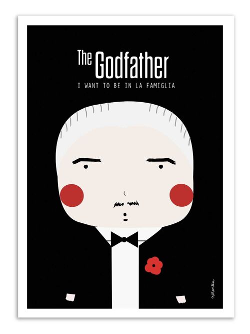 Art-Poster - The Godfather - Ninasilla W18185B-A3
