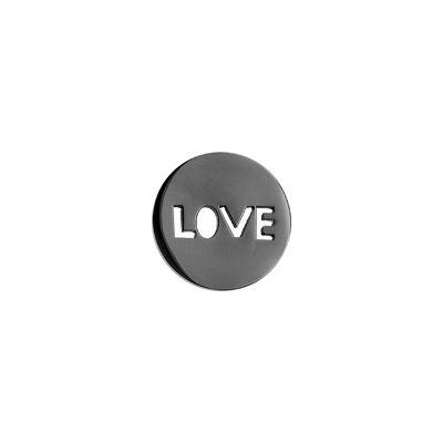 Coin 30mm LOVE schwarz