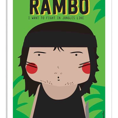 Poster d'arte - Rambo - Ninasilla W18193-A3