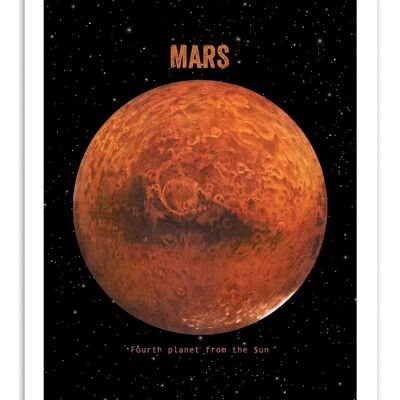 Kunstplakat - Mars - Terry Fan