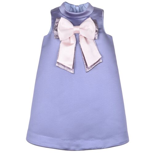 Double Bow Shift Dress - Lavender