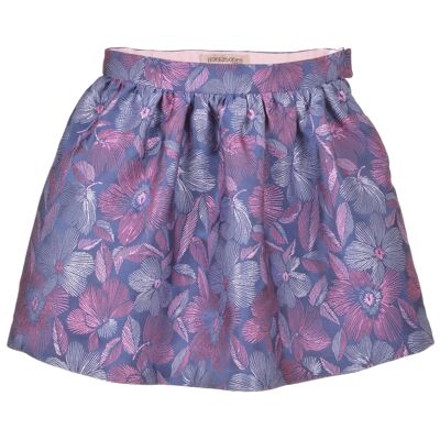 Gathered Skirt - Bluebird / Candyfloss