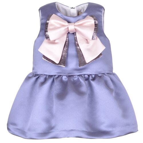Double Bow Dress & Bloomers - Lavender