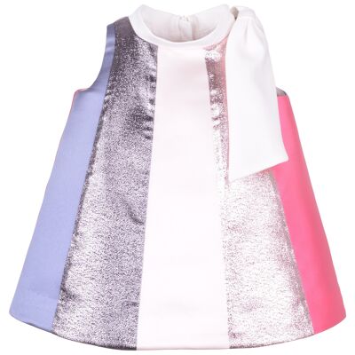 Rainbow Trapeze Dress & Bloomers - Multi
