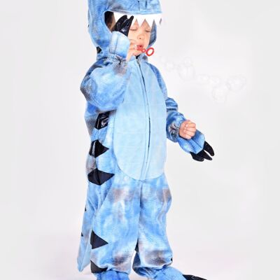 Dinosaur One Piece T-REX Light Blue