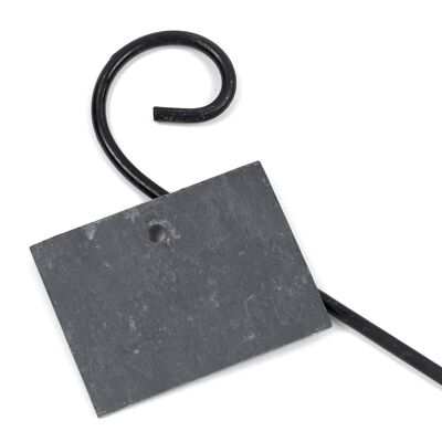 Natural Slate Label + Steel Support 50cm