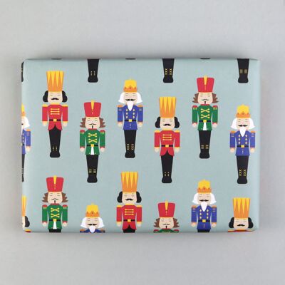 Christmas wrapping paper Nutcracker Walter