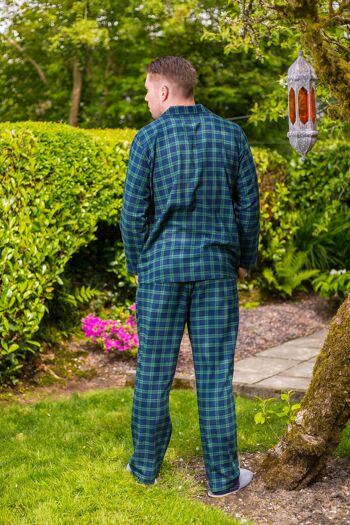 Pyjama en flanelle Lee Valley - Tartan vert (LV6) 2