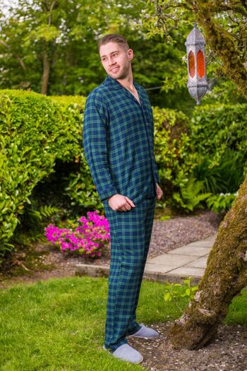 Pyjama en flanelle Lee Valley - Tartan vert (LV6) 3