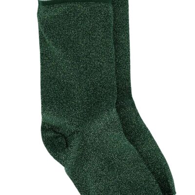 Lurex-Socken aus Bio-Baumwolle für Damen - Josette la Belle en Verte