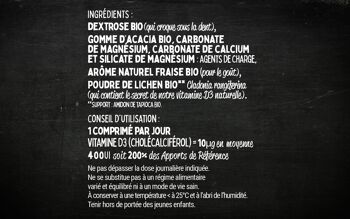 Dédé Fraise – Comprimés à croquer  – Vitamine D3 2