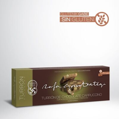 Turrón Chocolate Capuccino con nuez de macadamia y pistacho, Rafa Gorrotxategi