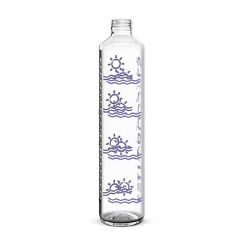 Time Buddels SUNBEAM bouteille à boire 1000ml avec marquage du temps 1l bouteille en verre violet 4