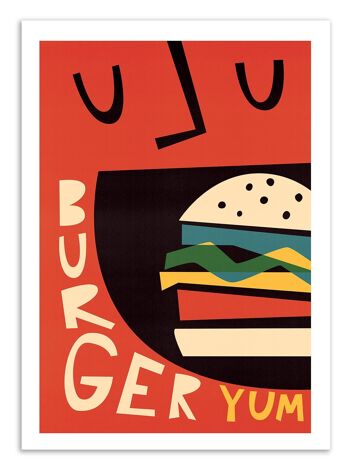Art-Poster - Yum Burger - Fox and Velvet W18249 1