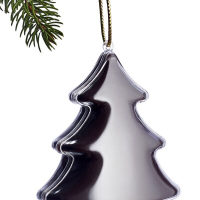 Dunkler Schokoladen-Weihnachtsbaum hängend