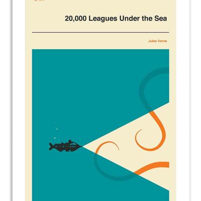 Art-Poster - 20,000 leagues under the sea - Jazzberry Blue W18285