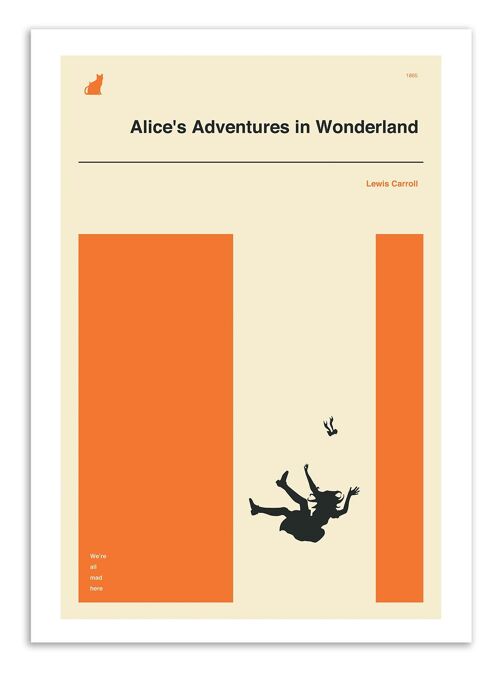 Art-Poster - Alice adventures in Wonderland part 2 - Jazzberry Blue W18286