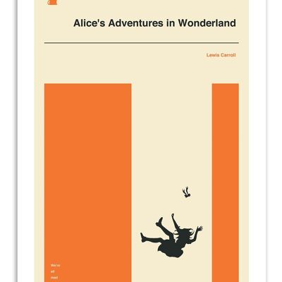 Kunstplakat - Alice Abenteuer im Wunderland Teil 2 - Jazzberry Blue W18286