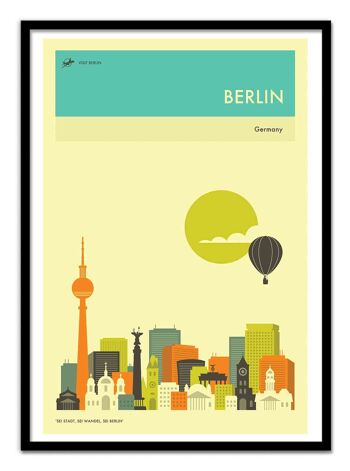 Art-Poster - Berlin Travel Poster - Jazzberry Blue W18291 3
