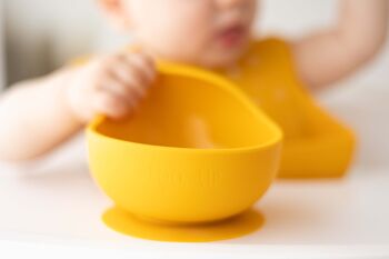 Set repas moutarde pour enfant - bol et couverts - 5
