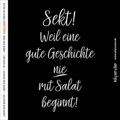 Sektetikett "Sekt & Salat"