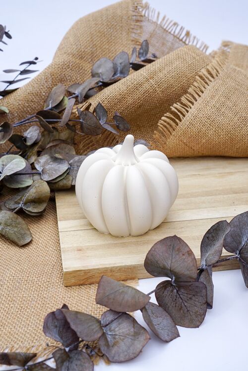 Halloween Pumpkin Decorative Ornament - White