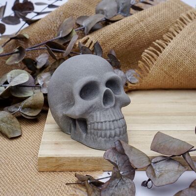 Ornement Décoratif Crâne d'Halloween - Gris Anthracite
