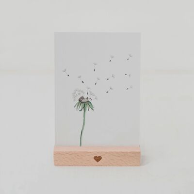 Watercolor card dandelion (PU = 10 pieces)
