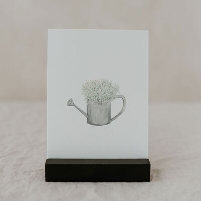 Watercolor card Flower Can (PU = 10 pieces)