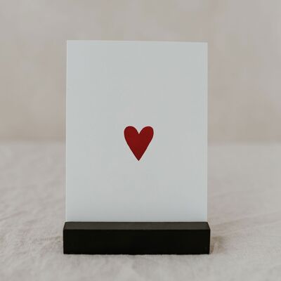 Tarjeta de acuarela Corazón (PU = 10 piezas)