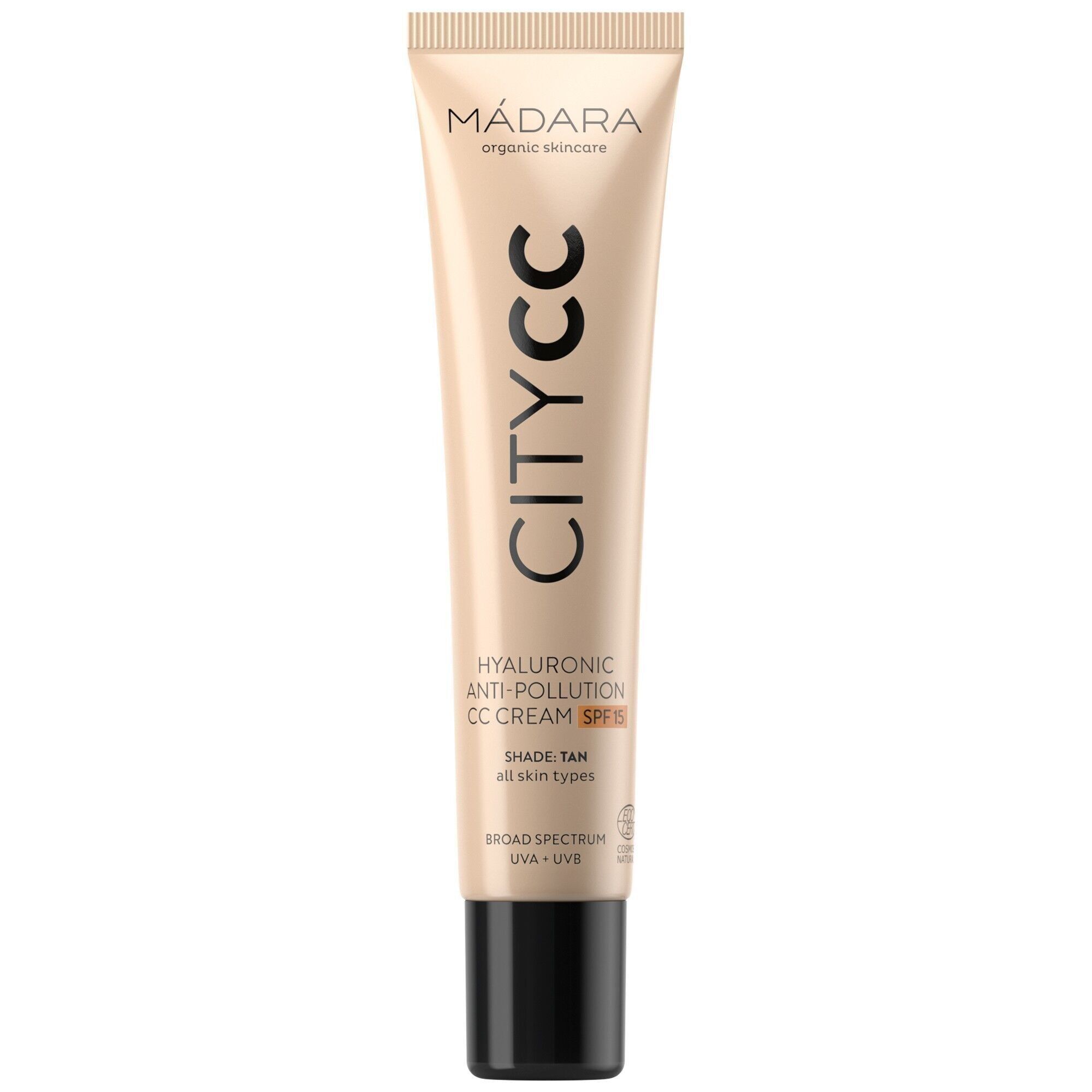 CITY CC Crema CC anti-inquinamento all'acido ialuronico SPF 15, TAN, 40 ml