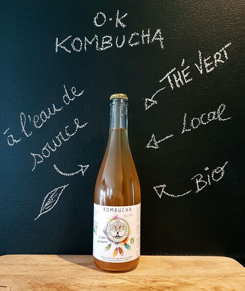 Kombucha artisanal thé vert nature 750ml