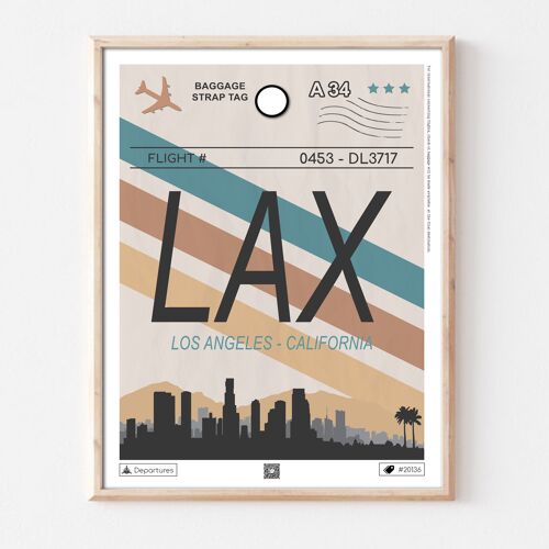 Affiche destination Los Angeles