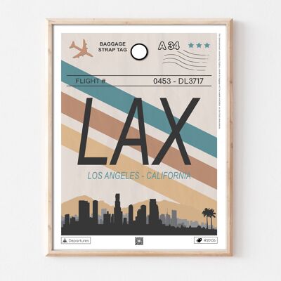 Los Angeles destination poster