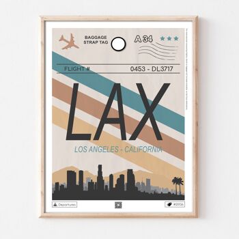 Affiche destination Los Angeles 1